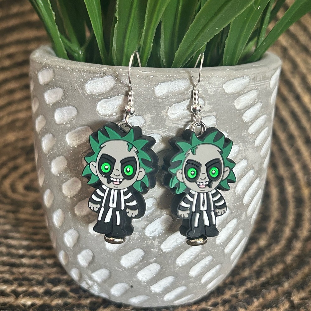 Beetle Juice Earrings